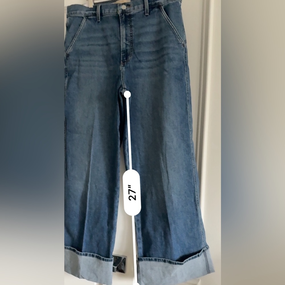 Joe’s wide leg cuffed Jean new 32 - Picture 8 of 9